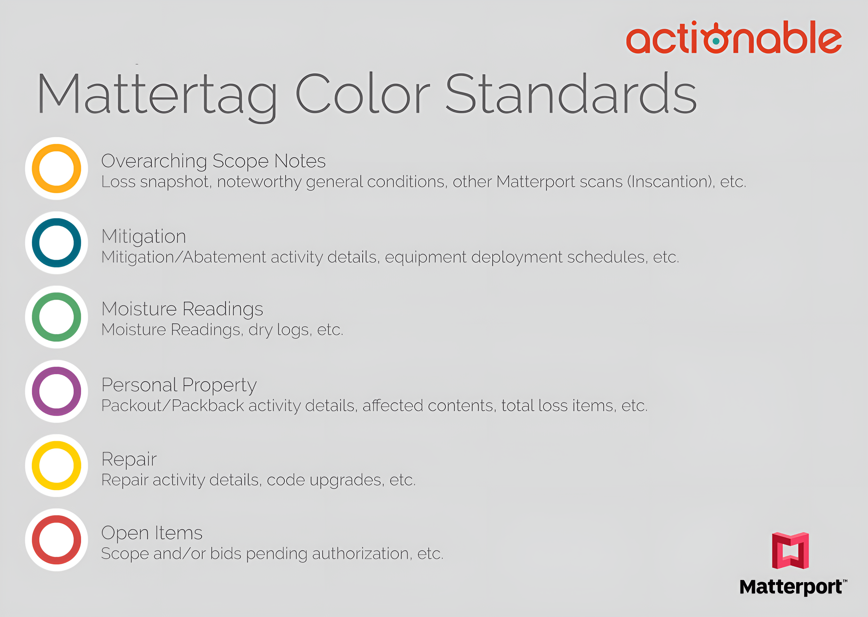 MatterportColorStandards